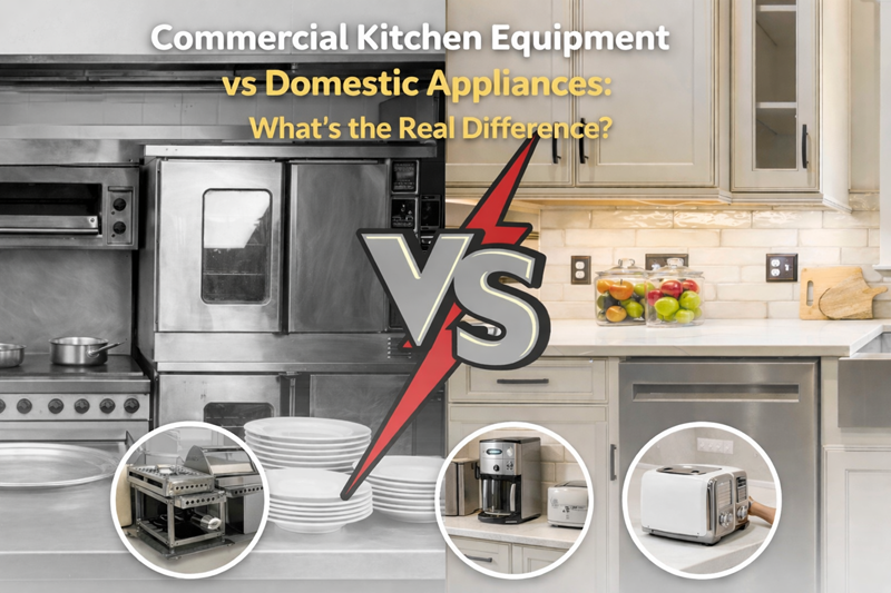 Commercial Kitchen Equipment vs Domestic Appliances: What’s the Real Difference?