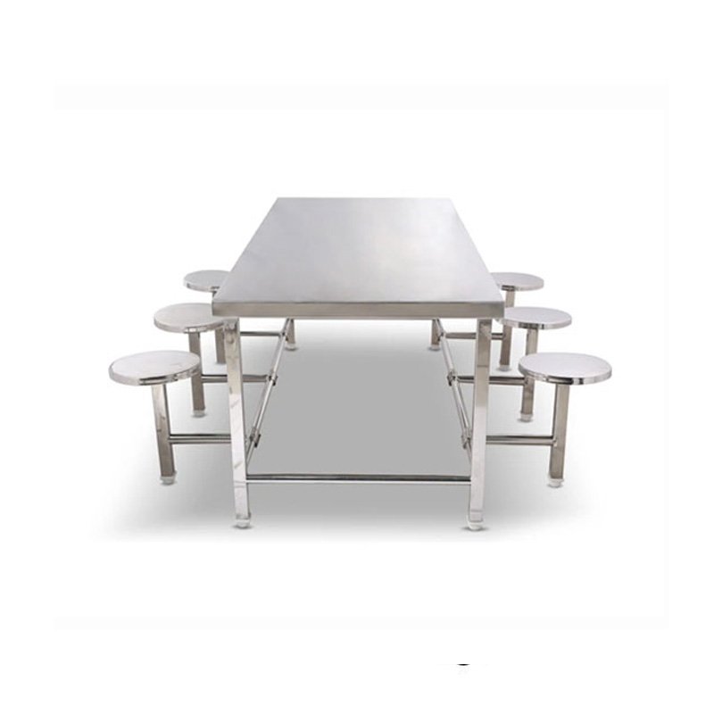 SS Dining Table With Stools (Customizable)